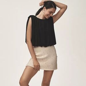 NWT Anthropologie Dolan Left Coast Bubble Top | Puff Sleeve Blouse